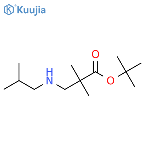 tert-butyl 2,2-dimethyl-3-(2-methylpropyl)aminopropanoate structure