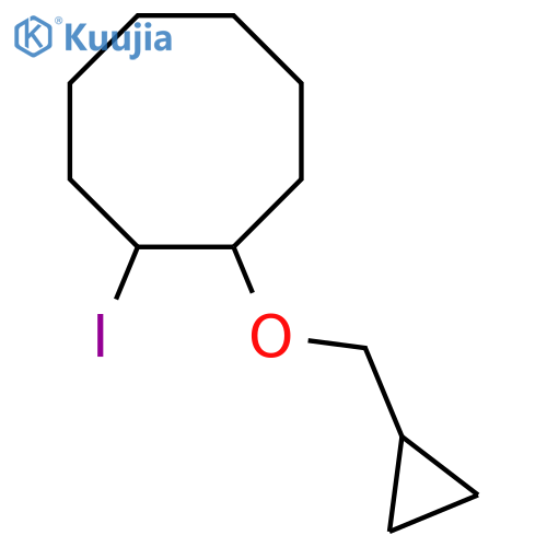 1-(Cyclopropylmethoxy)-2-iodocyclooctane structure