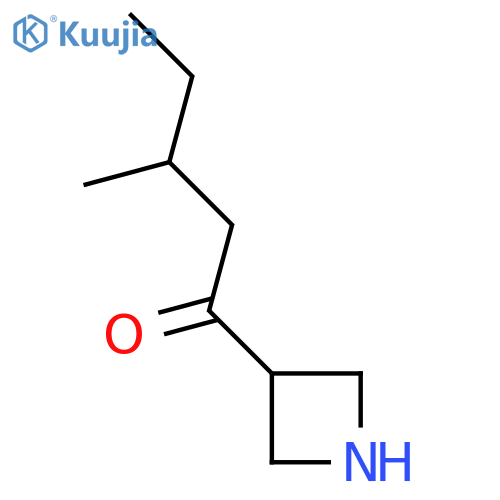1-(Azetidin-3-yl)-3-methylpentan-1-one structure