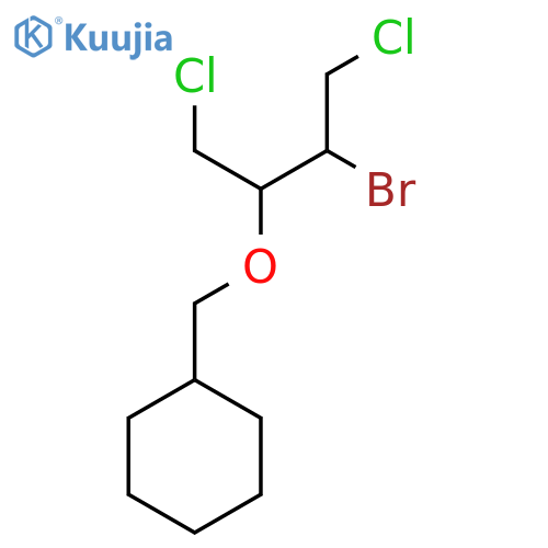 {(3-bromo-1,4-dichlorobutan-2-yl)oxymethyl}cyclohexane structure