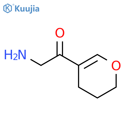 Ethanone, 2-amino-1-(3,4-dihydro-2H-pyran-5-yl)- structure