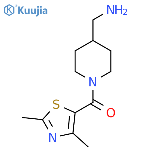(4-(Aminomethyl)piperidin-1-yl)(2,4-dimethylthiazol-5-yl)methanone structure