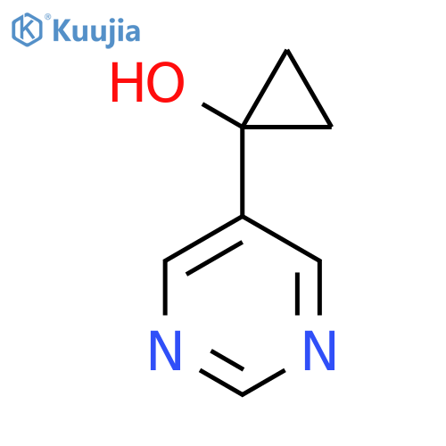 1-(pyrimidin-5-yl)cyclopropan-1-ol structure