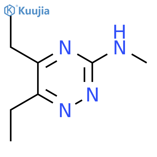 5,6-Diethyl-N-methyl-1,2,4-triazin-3-amine structure