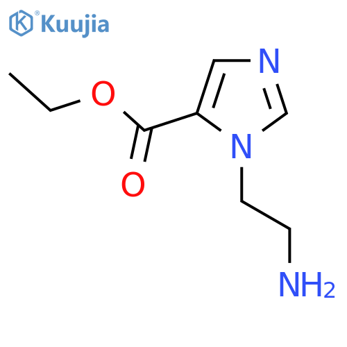 Ethyl 1-(2-aminoethyl)-1H-imidazole-5-carboxylate structure