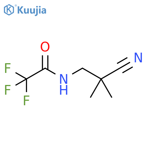 N-(2-Cyano-2-methylpropyl)-2,2,2-trifluoroacetamide structure