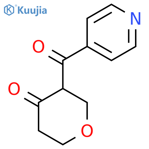 3-(Pyridine-4-carbonyl)oxan-4-one structure