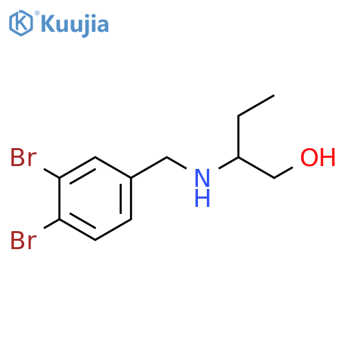2-{(3,4-dibromophenyl)methylamino}butan-1-ol structure