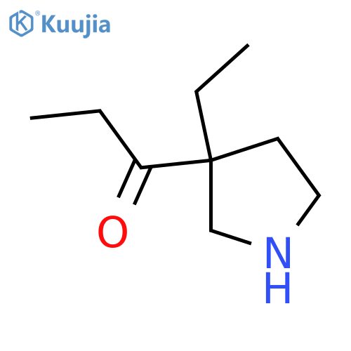 1-(3-Ethylpyrrolidin-3-yl)propan-1-one structure