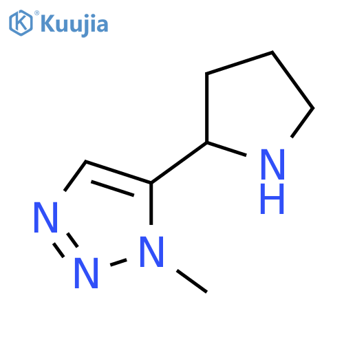 1-methyl-5-(pyrrolidin-2-yl)-1H-1,2,3-triazole structure
