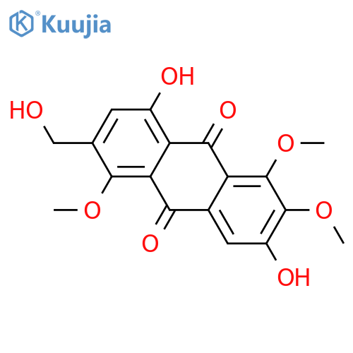 1,2,3,5,8-Pentahydroxy-6-(hydroxymethyl)anthraquinone; 1,2,5-Tri-Me ether structure