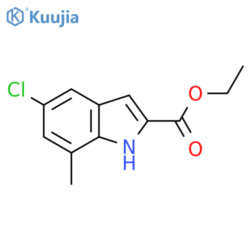 Ethyl 5-chloro-7-methyl-1h-indole-2-carboxylate structure
