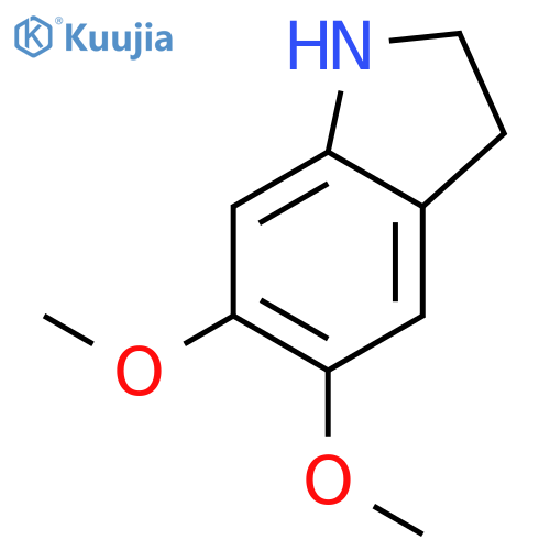 5,6-dimethoxy-2,3-dihydro-1H-indole structure