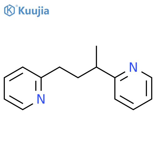 Pyridine, 2,2'-(1-methyl-1,3-propanediyl)bis- structure