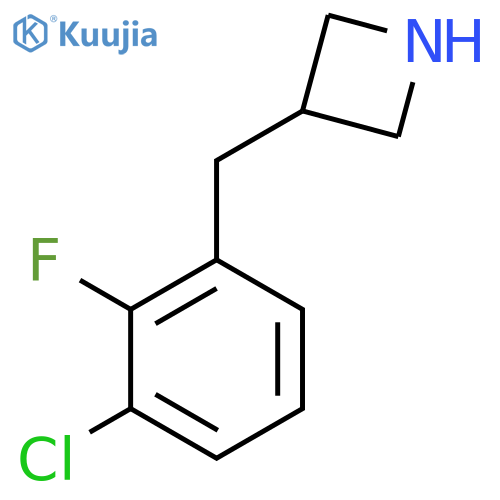 3-(3-chloro-2-fluorophenyl)methylazetidine structure