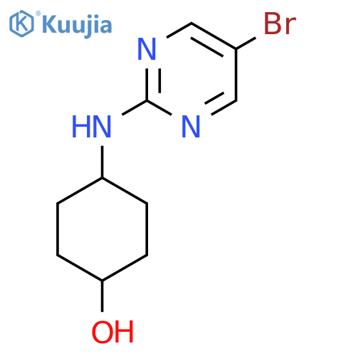 (1r,4r)-4-[(5-Bromopyrimidin-2-yl)amino]cyclohexan-1-ol structure