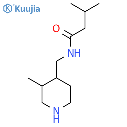 3-methyl-N-(3-methylpiperidin-4-yl)methylbutanamide structure