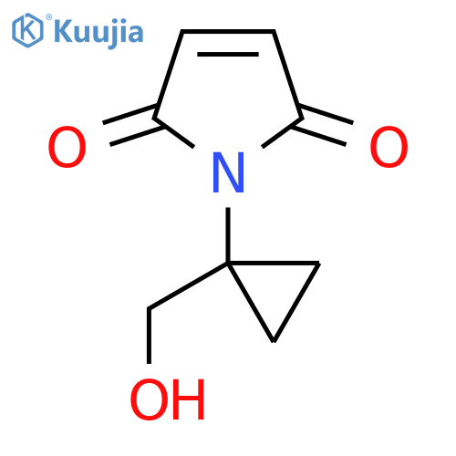 1-1-(hydroxymethyl)cyclopropyl-2,5-dihydro-1H-pyrrole-2,5-dione structure
