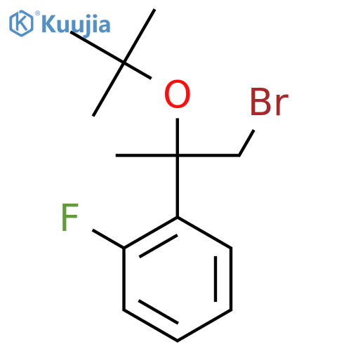 1-1-bromo-2-(tert-butoxy)propan-2-yl-2-fluorobenzene structure