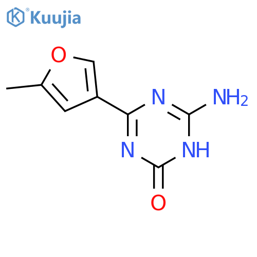 1,3,5-Triazin-2(1H)-one, 6-amino-4-(5-methyl-3-furanyl)- structure