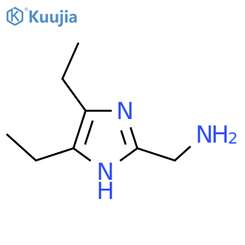 (4,5-Diethyl-1h-imidazol-2-yl)methanamine structure
