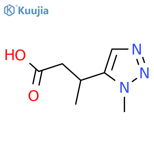 3-(1-methyl-1H-1,2,3-triazol-5-yl)butanoic acid structure