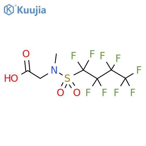 N-Methyl-N-[(1,1,2,2,3,3,4,4,4-nonafluorobutyl)sulfonyl]glycine structure