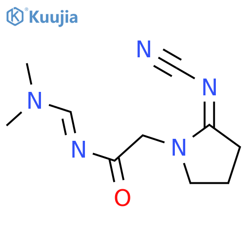 1-Pyrrolidineacetamide,2-(cyanoimino)-N-[(dimethylamino)methylene]- (9CI) structure