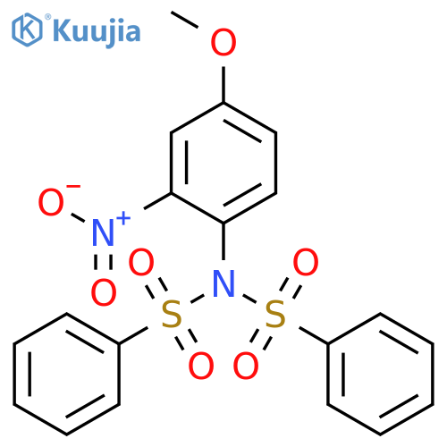N-(Benzenesulfonyl)-N-(4-methoxy-2-nitrophenyl)benzenesulfonamide structure
