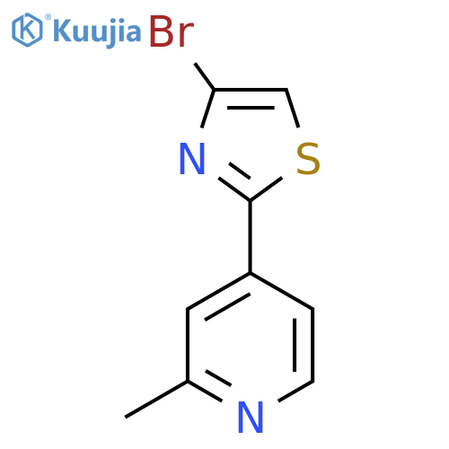 4-(4-Bromo-1,3-thiazol-2-yl)-2-methylpyridine structure