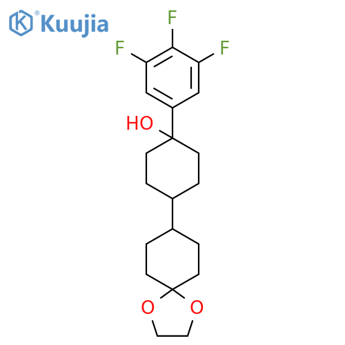 4-(1,4-Dioxaspiro[4.5]decan-8-yl)-1-(3,4,5-trifluorophenyl)cyclohexan-1-ol structure