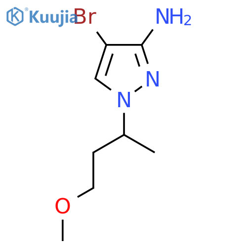 4-bromo-1-(4-methoxybutan-2-yl)-1H-pyrazol-3-amine structure