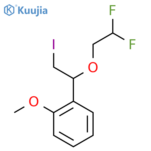 1-1-(2,2-difluoroethoxy)-2-iodoethyl-2-methoxybenzene structure