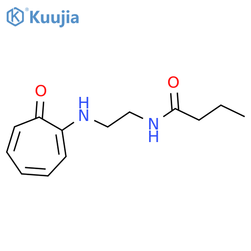 Butanamide, N-[2-[(7-oxo-1,3,5-cycloheptatrien-1-yl)amino]ethyl]- structure