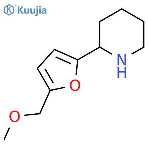 2-5-(methoxymethyl)furan-2-ylpiperidine structure