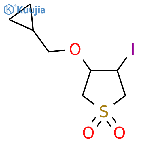 3-(Cyclopropylmethoxy)-4-iodo-1lambda6-thiolane-1,1-dione structure