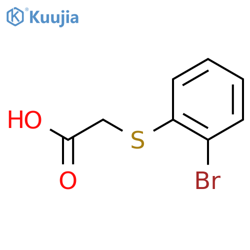Acetic acid, [(2-bromophenyl)thio]- structure
