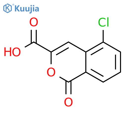 1H-2-Benzopyran-3-carboxylic acid, 5-chloro-1-oxo- structure