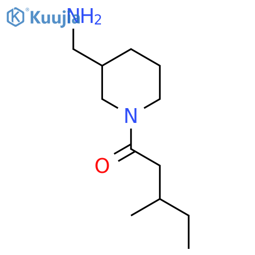 1-(3-(Aminomethyl)piperidin-1-yl)-3-methylpentan-1-one structure