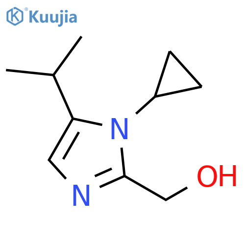1-cyclopropyl-5-(propan-2-yl)-1H-imidazol-2-ylmethanol structure