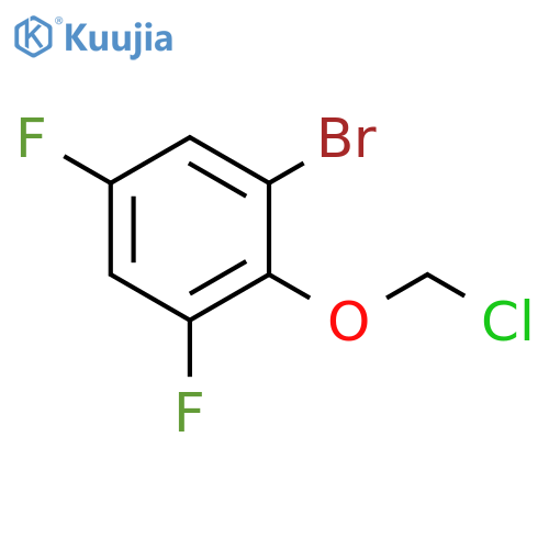 Benzene, 1-bromo-2-(chloromethoxy)-3,5-difluoro- structure
