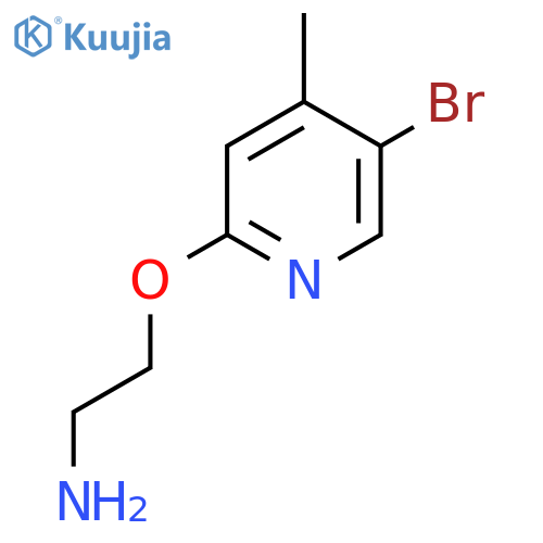 2-[(5-Bromo-4-methylpyridin-2-yl)oxy]ethan-1-amine structure
