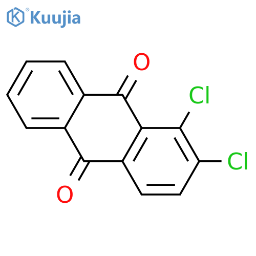 1,2-dichloroanthracene-9,10-dione structure