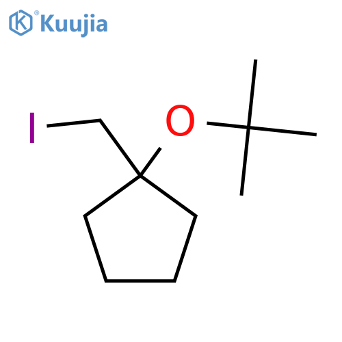 1-(tert-Butoxy)-1-(iodomethyl)cyclopentane structure