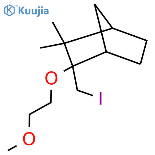 2-(iodomethyl)-2-(2-methoxyethoxy)-3,3-dimethylbicyclo2.2.1heptane structure