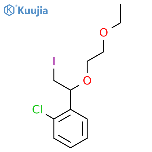 1-chloro-2-1-(2-ethoxyethoxy)-2-iodoethylbenzene structure