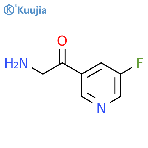 Ethanone, 2-amino-1-(5-fluoro-3-pyridinyl)- structure