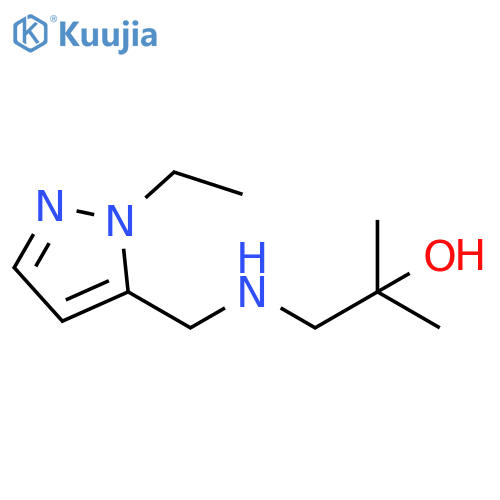 1-{(1-ethyl-1H-pyrazol-5-yl)methylamino}-2-methylpropan-2-ol structure