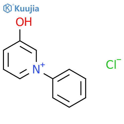 Pyridinium,3-hydroxy-1-phenyl-, chloride (1:1) structure