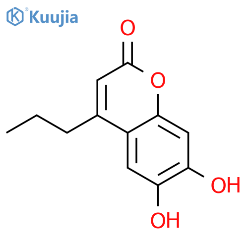 6,7-Dihydroxy-4-propyl-2H-chromen-2-one structure